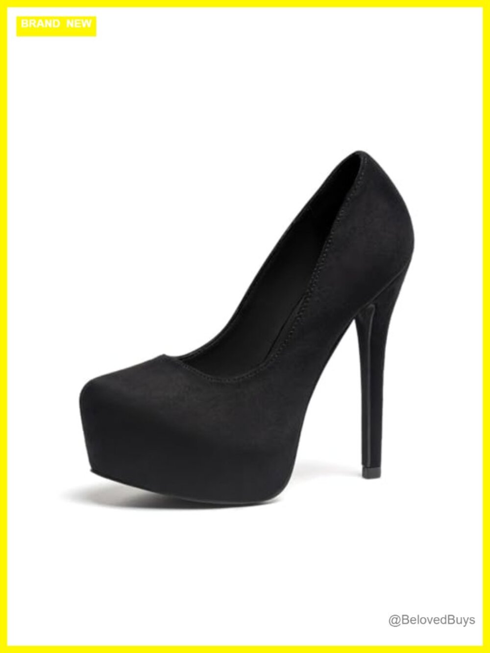 Velvet Round Toe Platform Stiletto Heel Slip On Party Wedding Pumps